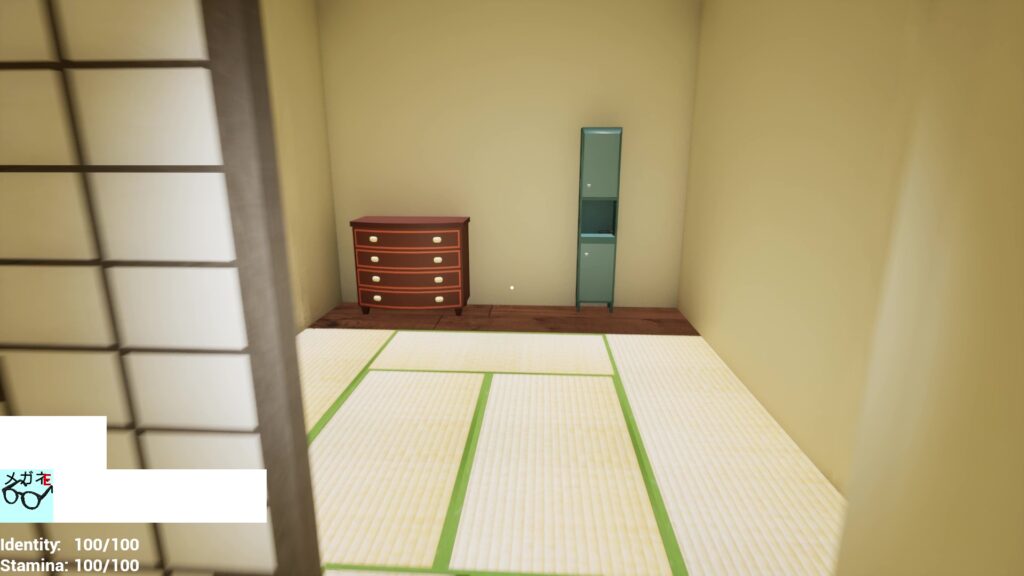 開発途中のゲーム画面
ランダムマップ生成